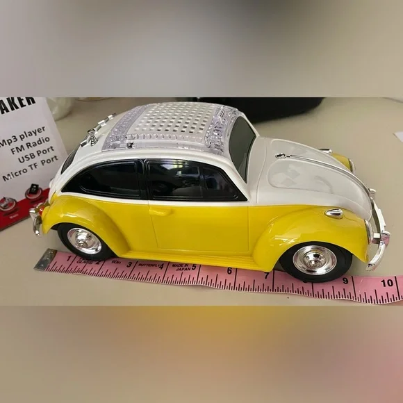 XSound Wireless Speaker MP3/ FM Radio NIB LED light-up ChooseWhite OR Yellow Car - Picture 11 of 12